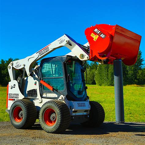 concrete mixer attachment for skid steer|homemade skid steer concrete mixer.